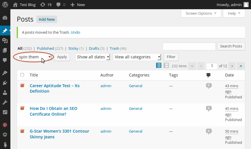 Download wp auto spinner WordPress GPL Plugin