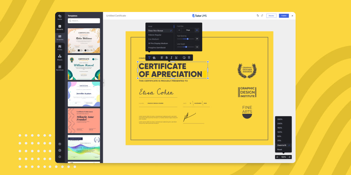 Download tutor lms certificate builder WordPress GPL Plugin